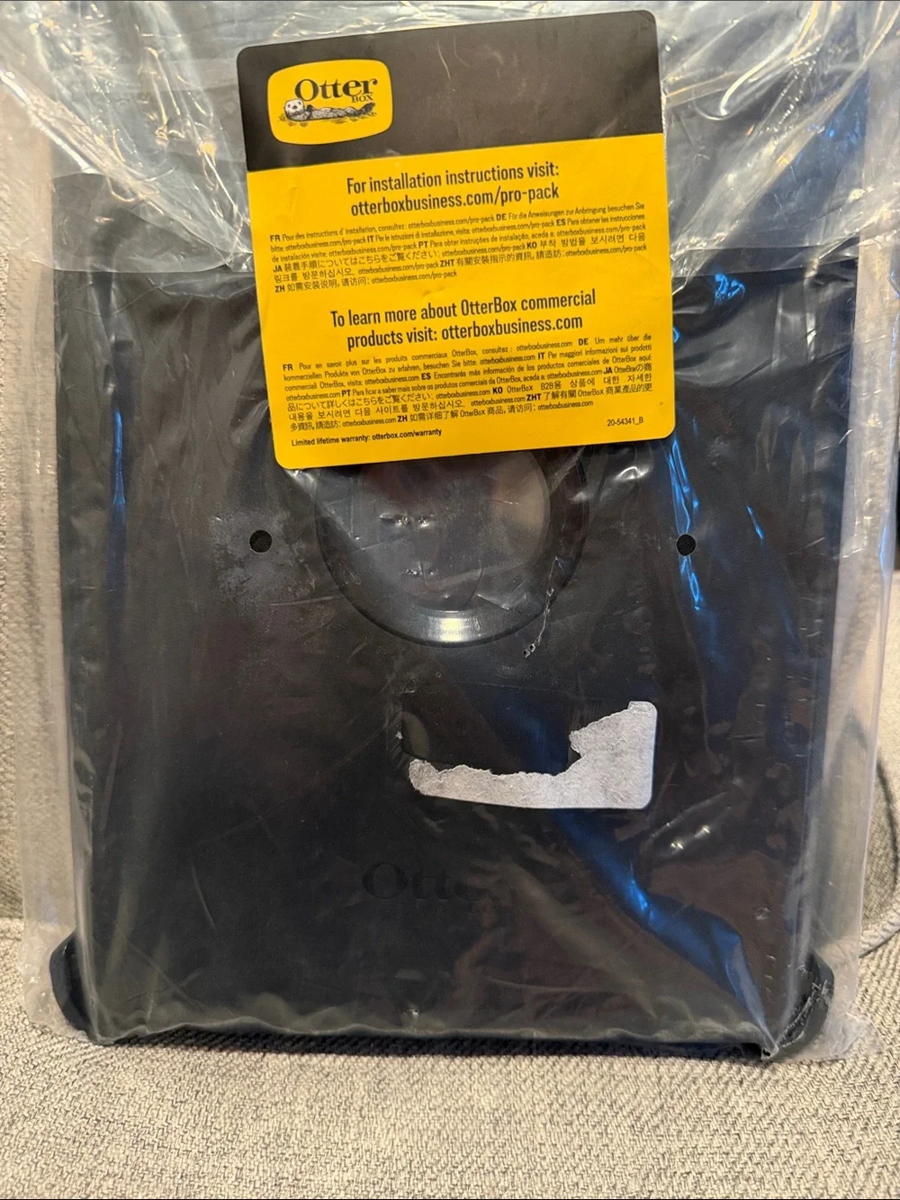 OtterBox Defender Black Tablet Case with Rotating Ring Stand